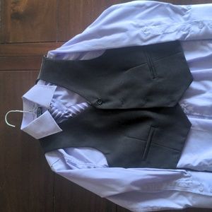 Little boys vest, tie and long sleeved oxford shirt